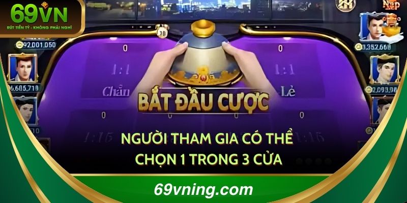 Người tham gia có thể chọn một trong ba cửa